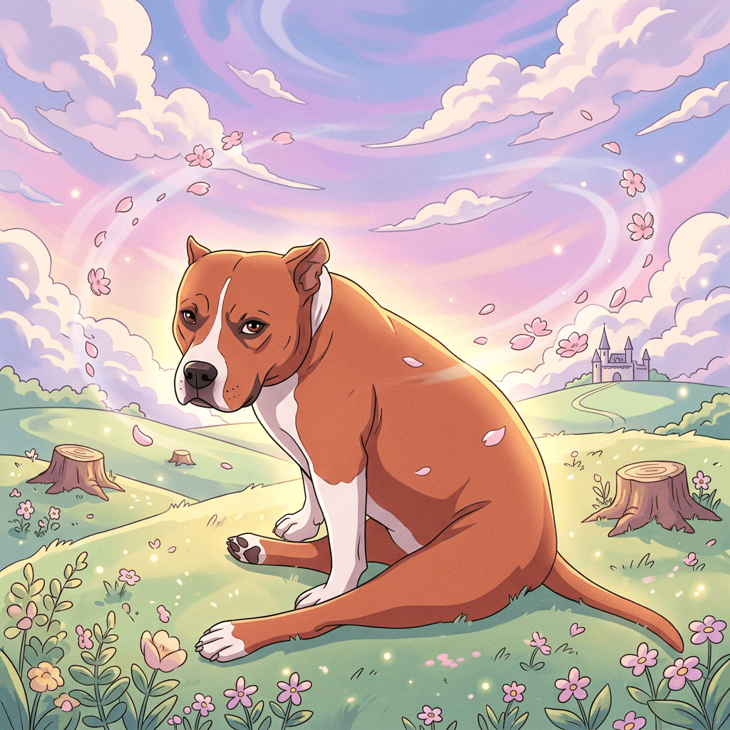 The same pet transformed into Anime style
